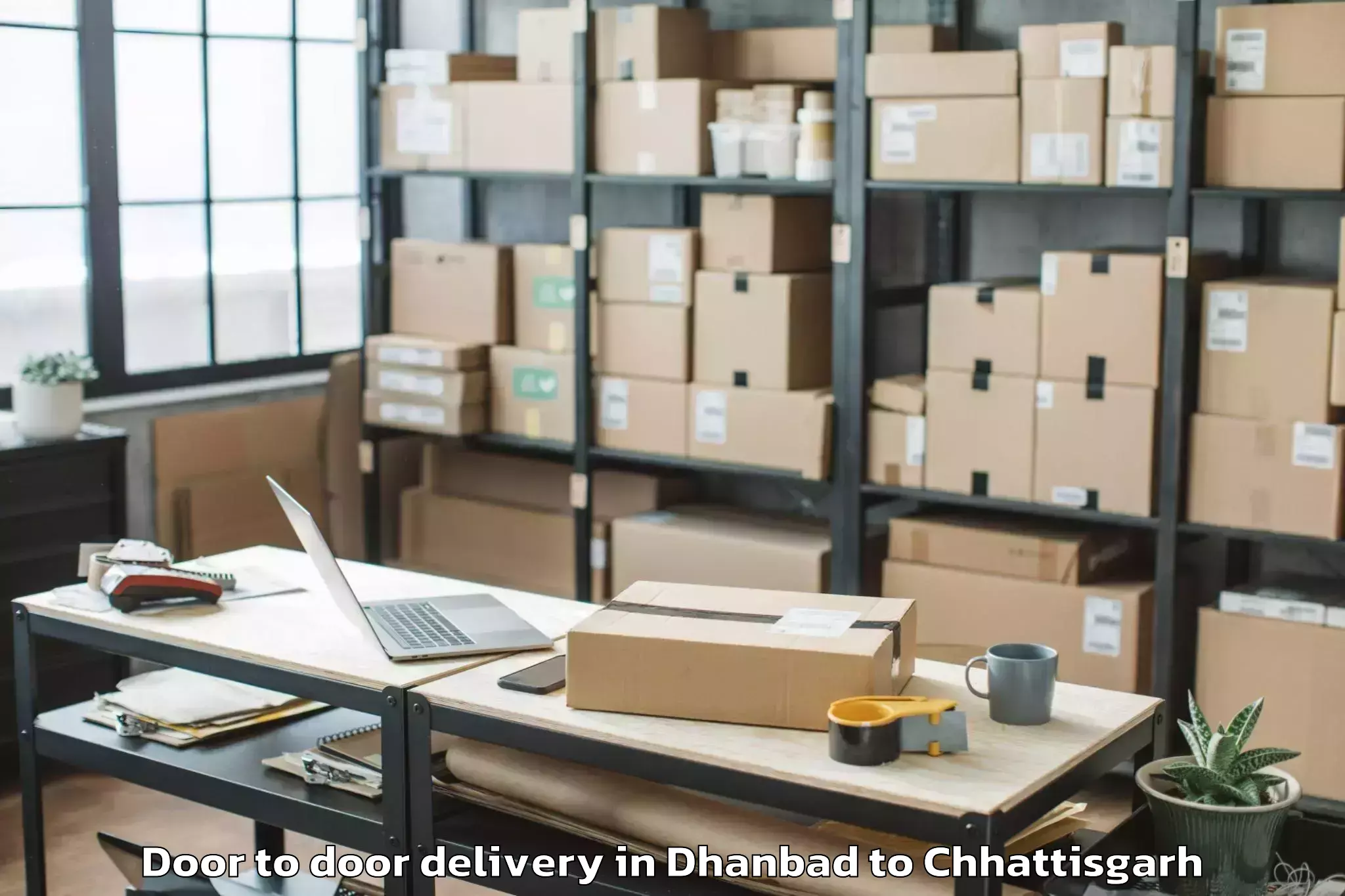 Leading Dhanbad to Baloda Bazar Door To Door Delivery Provider